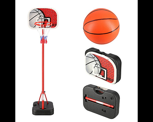 Стійка баскетбольна NILS ZDK881G 140 см, червоно-біла