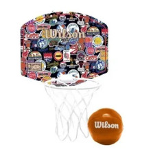 Набір баскетбольний Wilson NBA TEAM RETRO, різнокольоровий