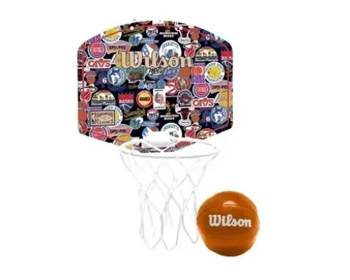 Набір баскетбольний Wilson NBA TEAM RETRO, різнокольоровий