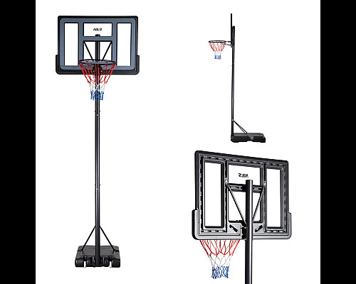 Стійка баскетбольна NILS ZDK321 305 см, чорно-сіра