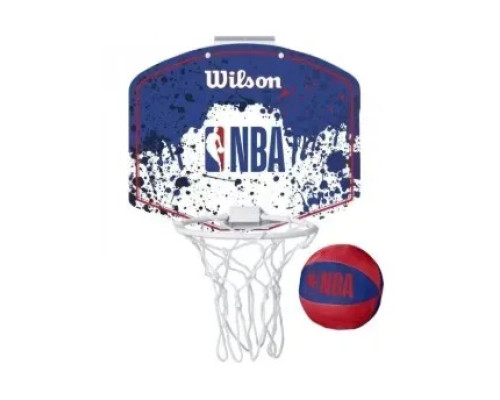 Набір баскетбольний Wilson NBA TEAM MINI HOOP NBA RWB, різнокольоровий