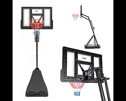 Стійка баскетбольна NILS ZDK520 305 см, чорна