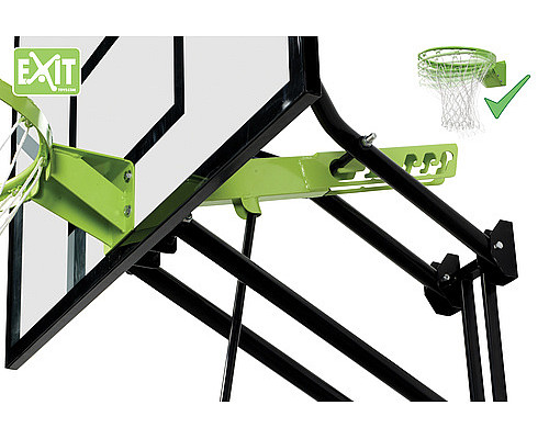 Щит баскетбольний Exit Galaxy 45 см, чорно-зелений