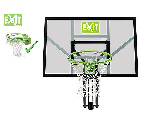 Щит баскетбольний Exit Galaxy 45 см, чорно-зелений