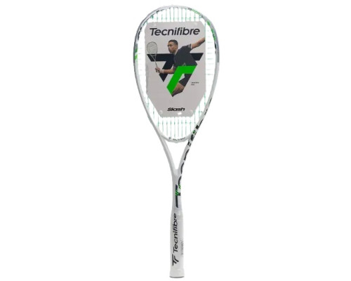 Ракетка для сквошу Tecnifibre Slash 130, біло-зелена