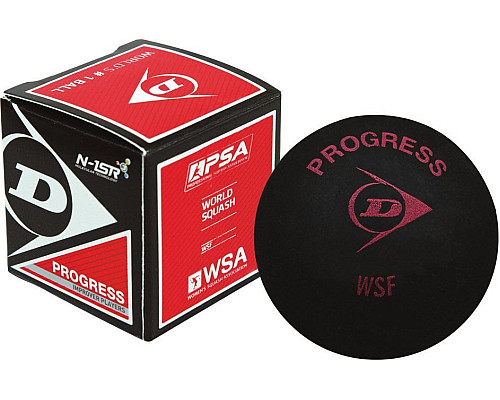 М'ячі для сквошу Dunlop Progress 12 шт, чорні
