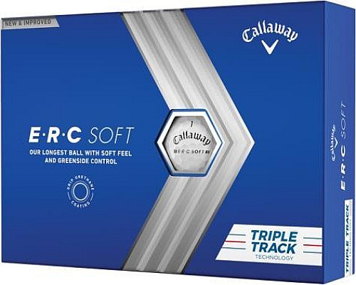 М'ячі для гольфу Callaway ERC Soft Triple Track 2023 12 шт, білі