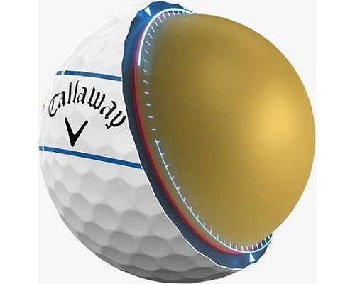 М'ячі для гольфу Callaway Chrome Tour Triple Track 12 шт, білі