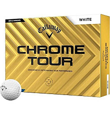 М'ячі для гольфу Callaway Chrome Tour 12 шт, білі