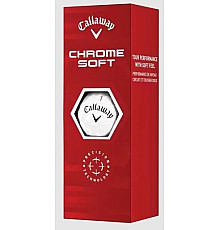 М'ячі для гольфу Callaway Chrome Soft 2022 3 шт, білі