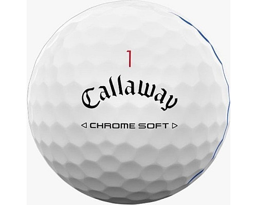 М'ячі для гольфу Callaway Chrome Soft Triple Track 2024 12 шт, білі