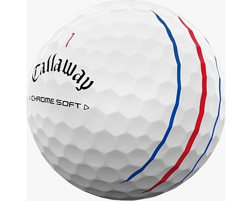 М'ячі для гольфу Callaway Chrome Soft Triple Track 2024 12 шт, білі
