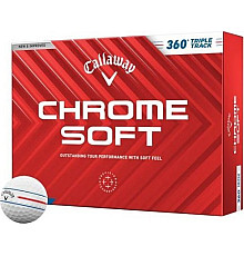 М'ячі для гольфу Callaway Chrome Soft 360 Triple Track 2024 12 шт, білі
