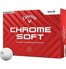 М'ячі для гольфу Callaway Chrome Soft 2024 12 шт, білі