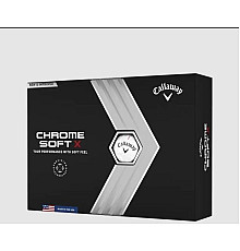 М'ячі для гольфу Callaway Chrome Soft X 12 шт, білі