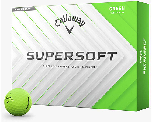 М'ячі для гольфу Callaway Supersoft 12 шт, зелені