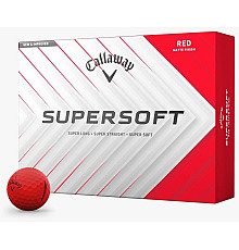 М'ячі для гольфу Callaway Supersoft 12 шт, червоний
