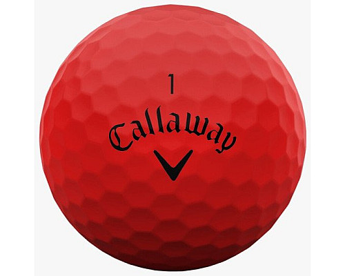 М'ячі для гольфу Callaway Supersoft 12 шт, червоний