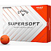 М'ячі для гольфу Callaway Supersoft 12 шт, помаранчеві