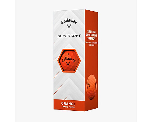 М'ячі для гольфу Callaway Supersoft 12 шт, помаранчеві