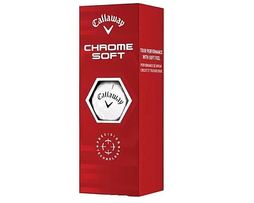 М'ячі для гольфу Callaway Supersoft 3 шт, білі