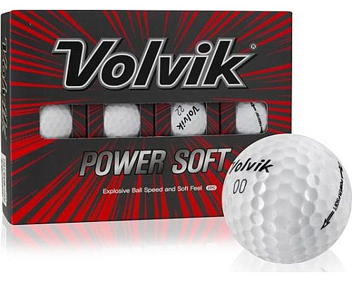 М'ячі для гольфу Volvik Power Soft 12 шт, білі