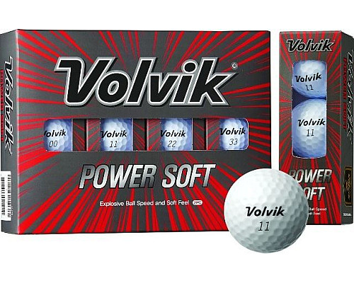 М'ячі для гольфу Volvik Power Soft 12 шт, білі