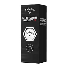 М'ячі для гольфу Callaway Chrome Soft X 3 шт, білі