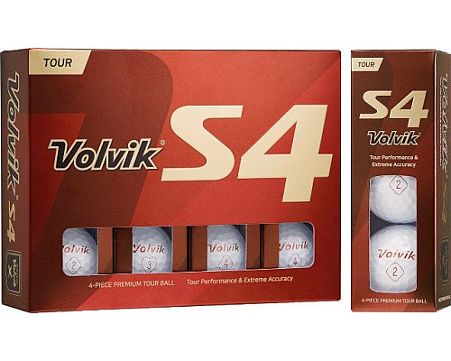 М'ячі для гольфу Volvik Tour S4 12 шт, білі