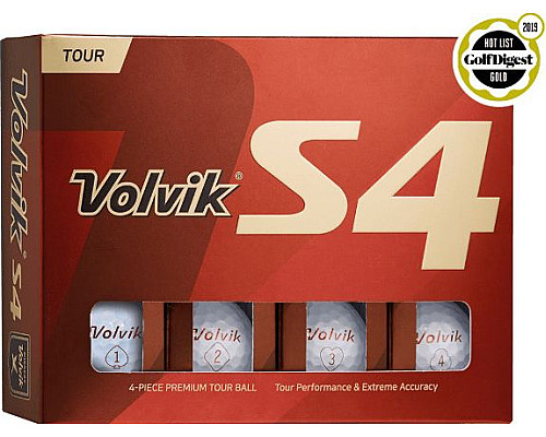 М'ячі для гольфу Volvik Tour S4 12 шт, білі
