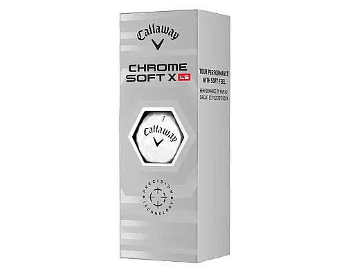 М'ячі для гольфу Callaway Chrome Soft  X LS 3 шт, білі