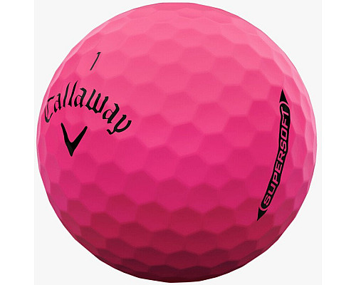М'ячі для гольфу Callaway Supersoft 2025 12 шт, рожеві