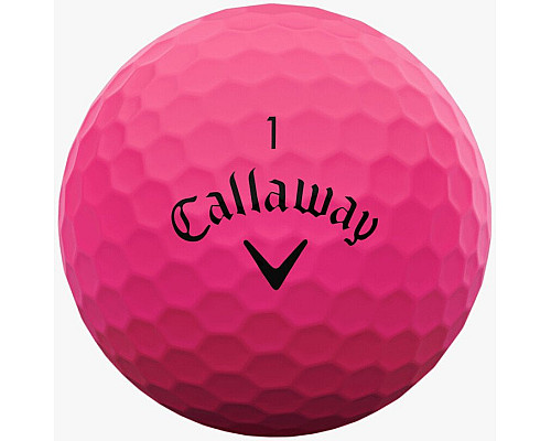 М'ячі для гольфу Callaway Supersoft 2025 12 шт, рожеві