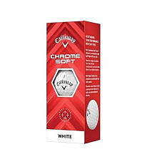 М'ячі для гольфу Callaway Chrome Soft 2024 3 шт, білі