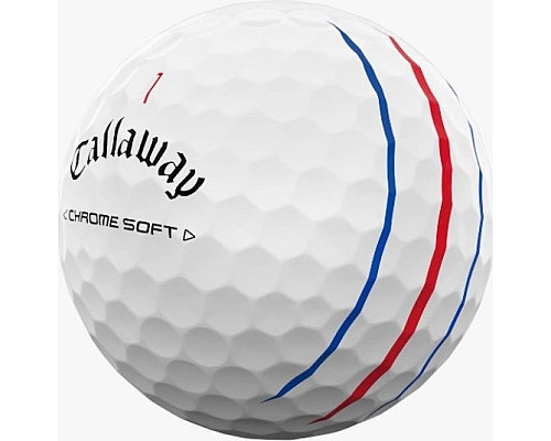 М'ячі для гольфу Callaway Chrome Soft Triple Track 2024 12 шт, білі