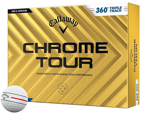 М'ячі для гольфу Callaway Chrome Tour TripleTrack 360 12 шт, білі
