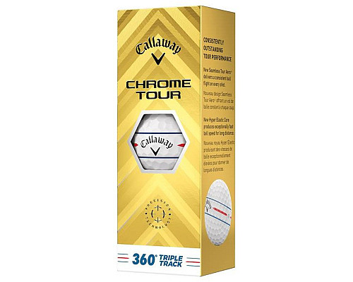 М'ячі для гольфу Callaway Chrome Tour TripleTrack 360 12 шт, білі