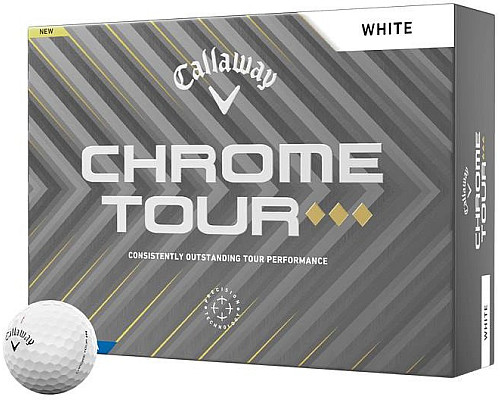 М'ячі для гольфу Callaway Chrome Tour Triple Diamond 2025 12 шт, білі