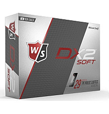 М'ячі для гольфу Wilson Staff DX2 Soft 12 шт, білі
