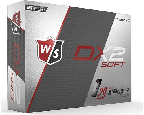 М'ячі для гольфу Wilson Staff DX2 Soft 12 шт, білі