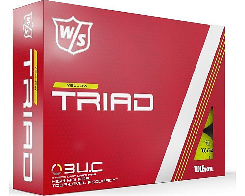 М'ячі для гольфу Wilson Staff TRIAD 12 шт, жовті
