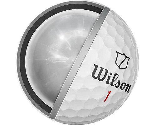 М'ячі для гольфу Wilson Staff Model X 12 шт, білі