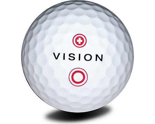 М'ячі для гольфу Vision PRO-TOUR X * WJB 12 шт, біло-червоний