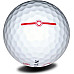 М'ячі для гольфу Vision PRO-TOUR X * WJB 12 шт, біло-червоний