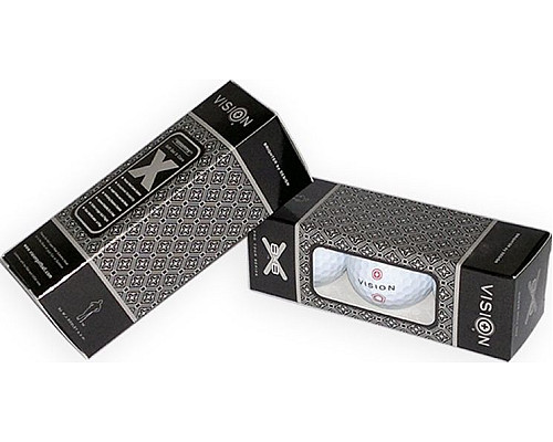 М'ячі для гольфу Vision PRO-TOUR X * WJB 12 шт, біло-червоний