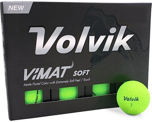 М'ячі для гольфу Volvik Vimat Soft 12 шт, зелені