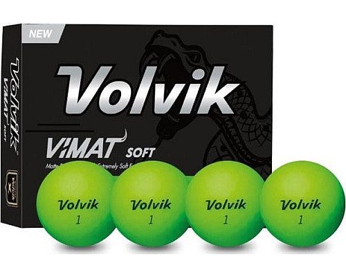 М'ячі для гольфу Volvik Vimat Soft 12 шт, зелені