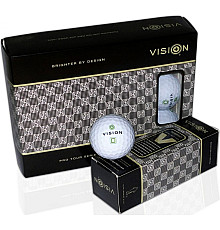 М'ячі для гольфу Vision PRO-TOUR X * WJB 12 шт, біло-зелені