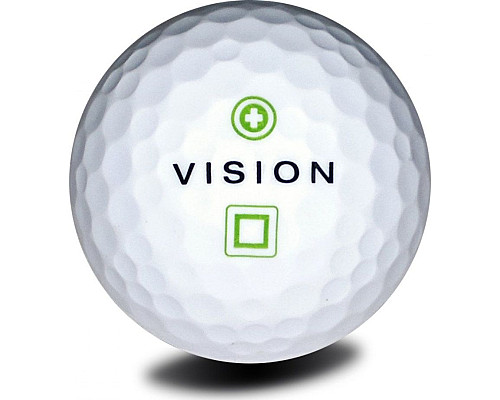 М'ячі для гольфу Vision PRO-TOUR X * WJB 12 шт, біло-зелені