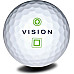 М'ячі для гольфу Vision PRO-TOUR X * WJB 12 шт, біло-зелені